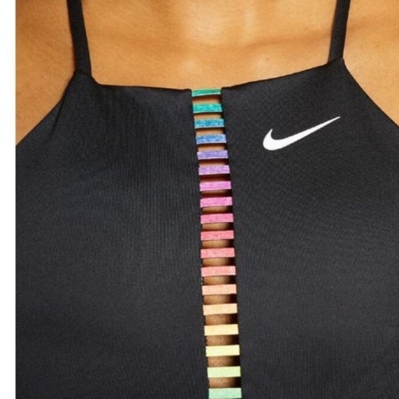 COPY - NWOT Nike Women's Rainbow Ladder Light Support Indy Sports Bra Black  to… - Picture 7 of 15